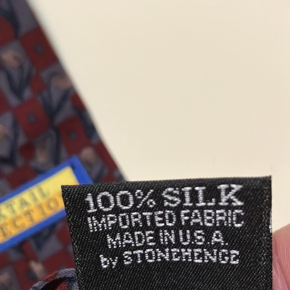 Cocktail Collection Rum & Cola Silk Tie by Stonehenge - Picture 6 of 6